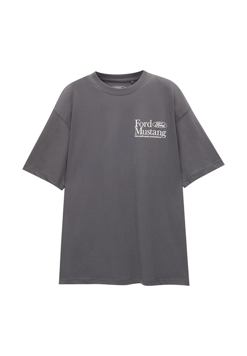 PULL&BEAR PULL&BEAR FORD SHORT SLEEVE - Print T-shirt - grey Nur für heute