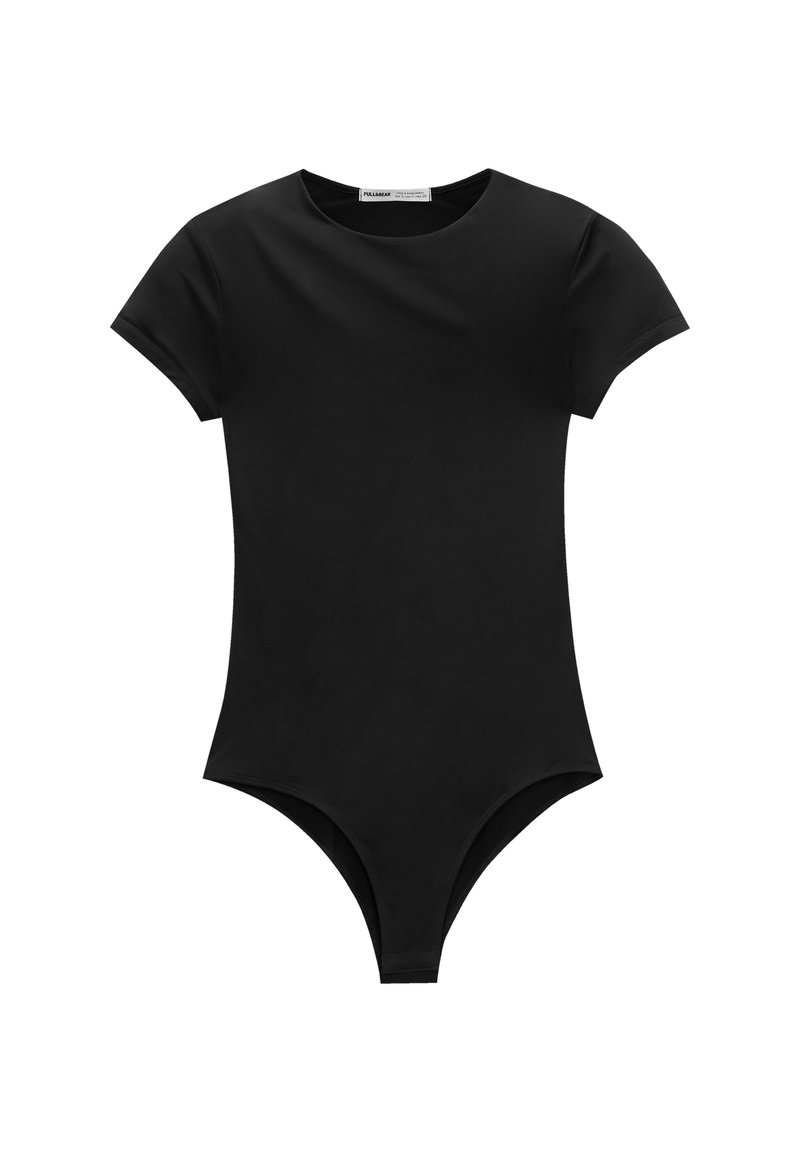PULL&BEAR PULL&BEAR FITTED SHORT SLEEVE - Basic T-shirt - black Bis zu 55% Rabatt