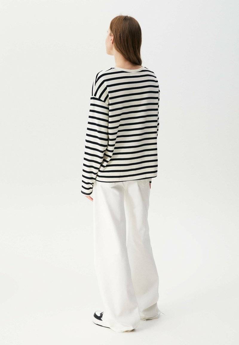 PULL&BEAR PULL&BEAR BASIC - Long sleeved top - mottled black Rabatte dieses Monats