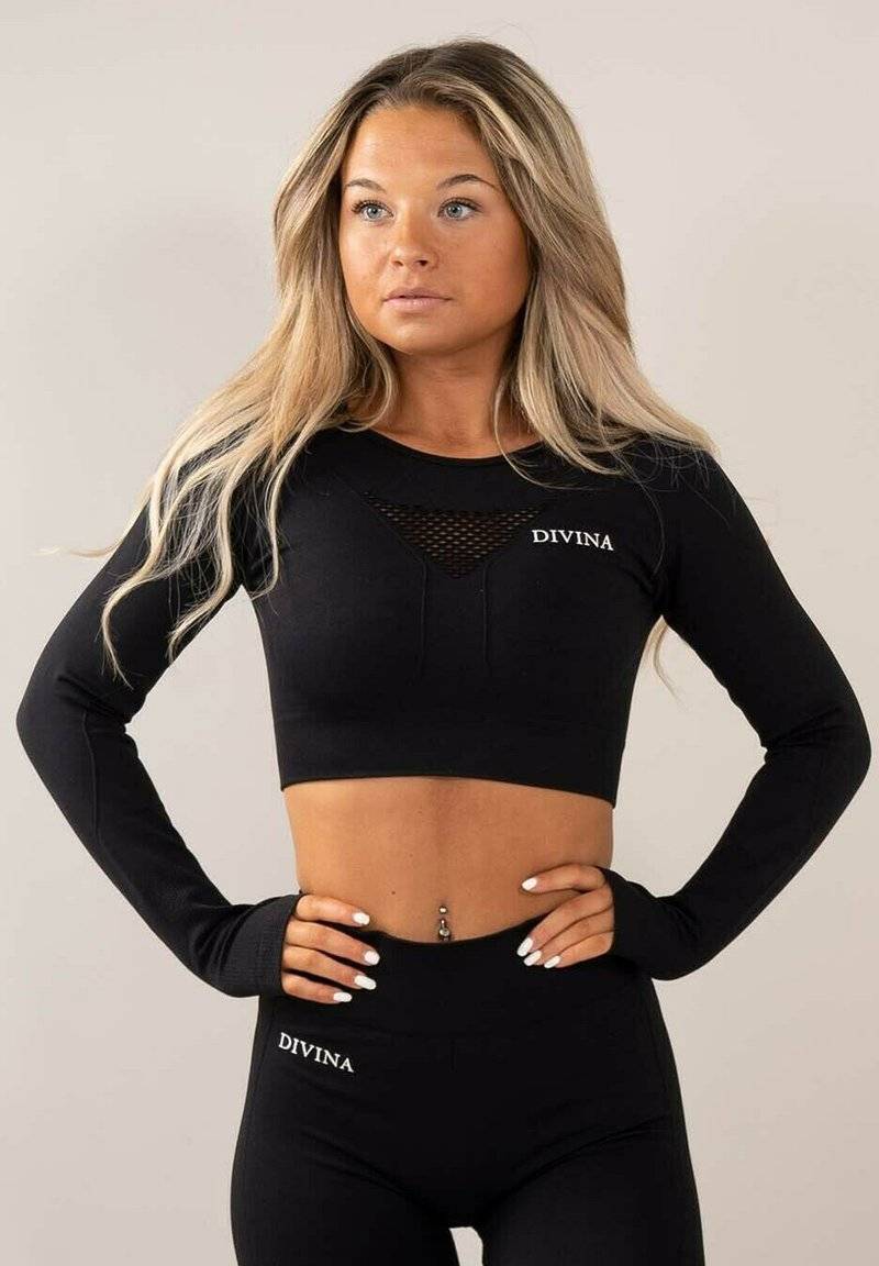 Divina Divina FOUR - Long sleeved top - black