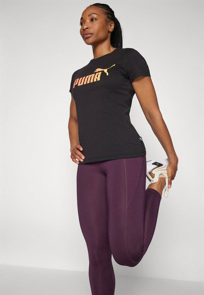 Puma Puma SUMMER SPORTS TEE - Print T-shirt - black Exklusivangebot