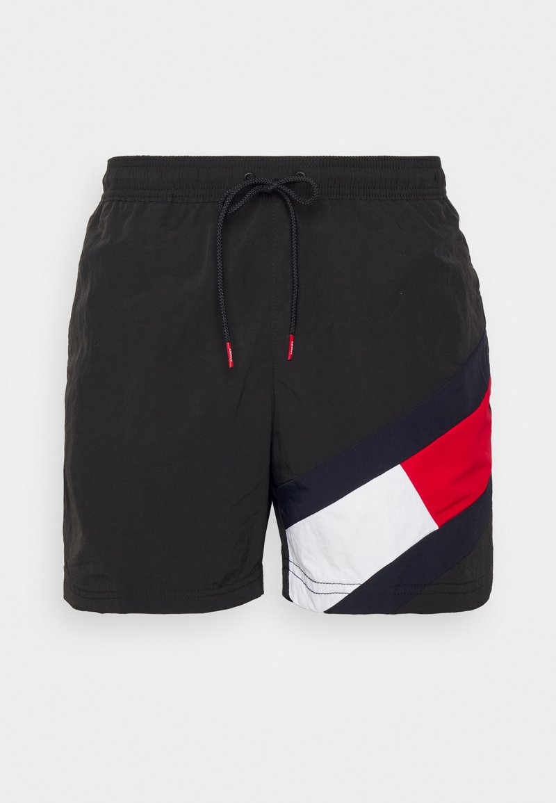 Tommy Hilfiger Tommy Hilfiger DRAWSTRING - Swimming shorts - black Lagerräumung