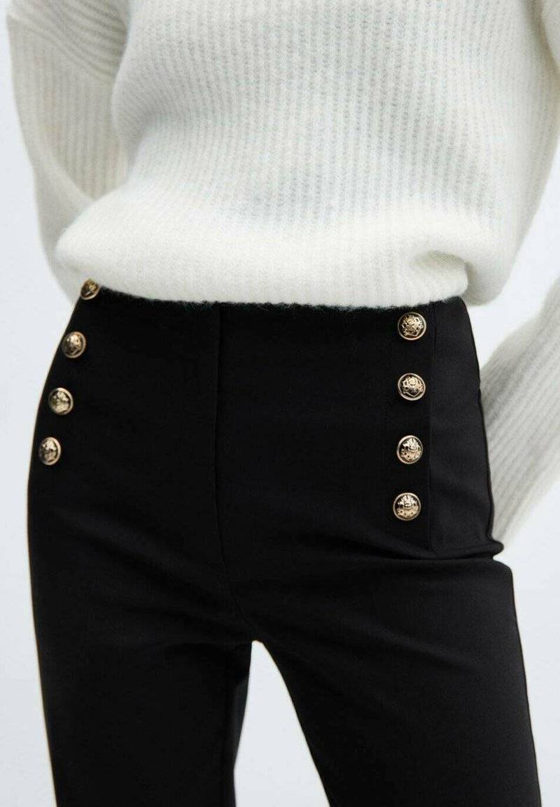 Mango Mango Chinos - black Super Rabatt
