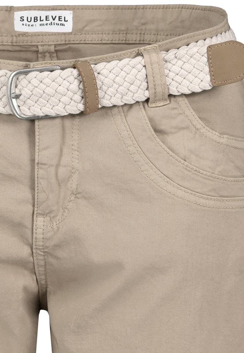 Sublevel Sublevel BERMUDA MIT GÜRTEL - Denim shorts - beige Online