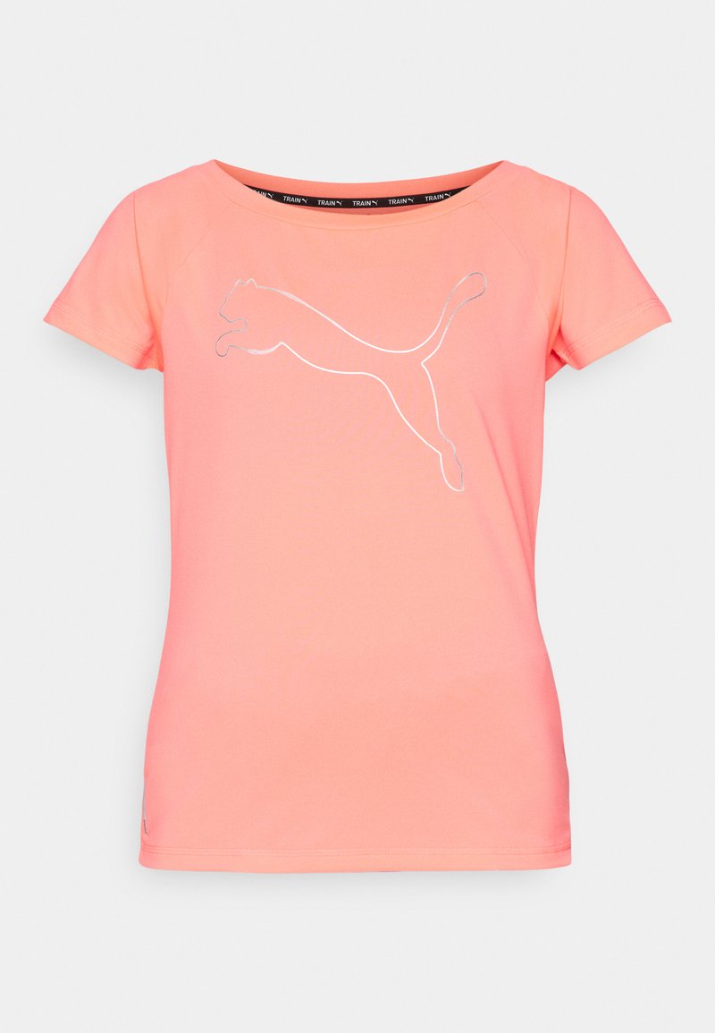 Puma Puma TRAIN FAVORITE CAT TEE - Sports T-shirt - sunset glow Exklusivangebot