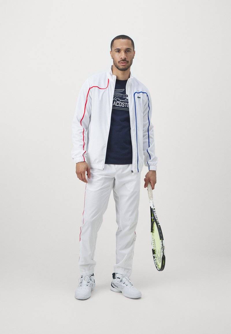 Lacoste Sport Lacoste Sport TRACKSUIT TENNIS PLAYERS - Tracksuit - white Lagerräumung