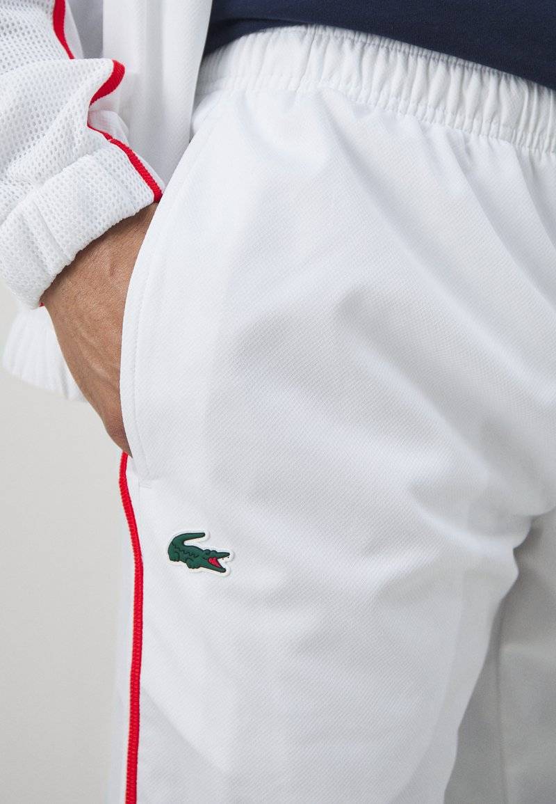 Lacoste Sport Lacoste Sport TRACKSUIT TENNIS PLAYERS - Tracksuit - white Lagerräumung