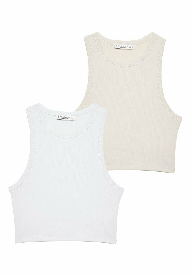 Stradivarius Stradivarius PACK OF 2 - Top - stone Fabrikladen