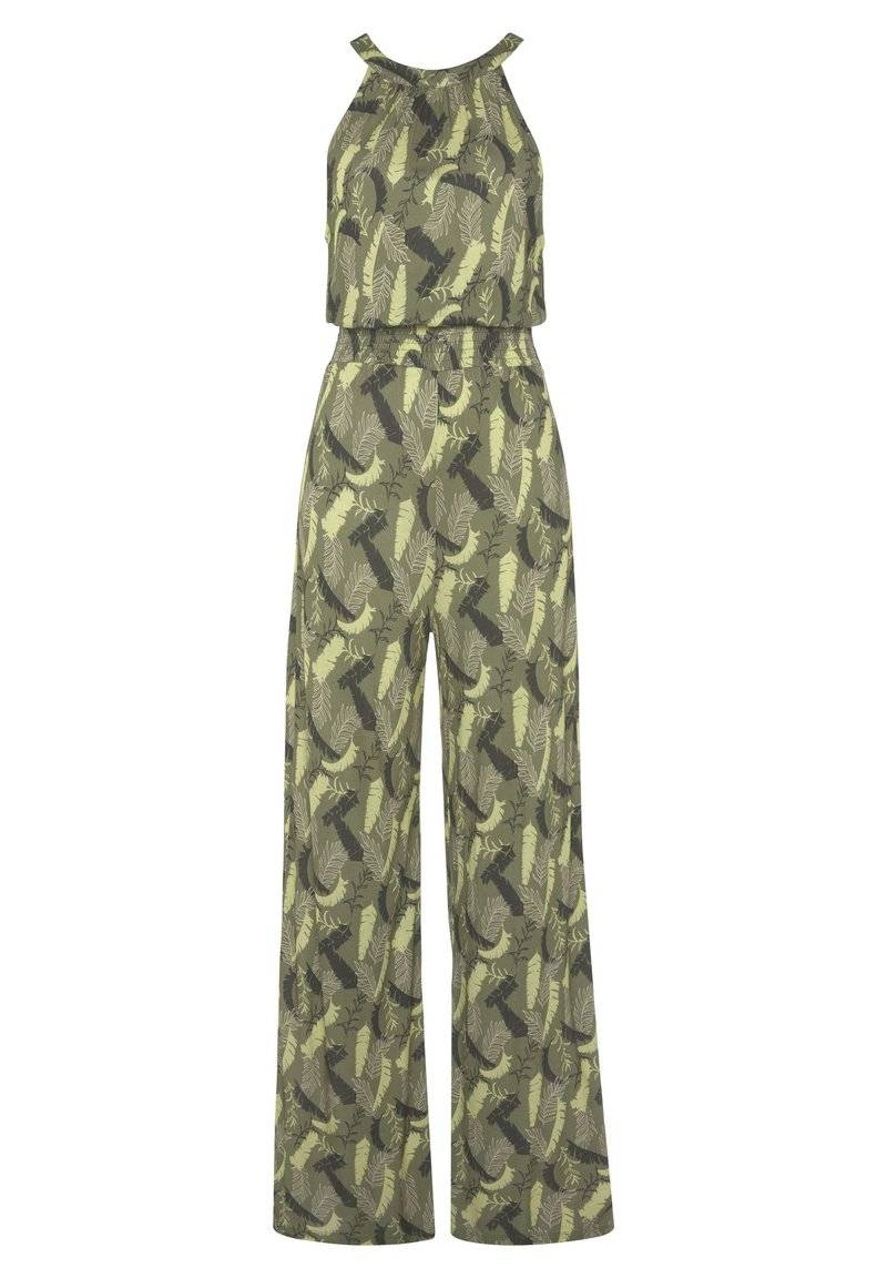 s.Oliver s.Oliver OVERALL - Jumpsuit - grün bedruckt Speichern exportieren