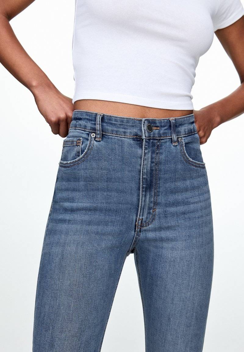 PULL&BEAR PULL&BEAR HIGH WAIST - Jeans Skinny Fit - blue denim 50% Rabatt für begrenzte Zeit