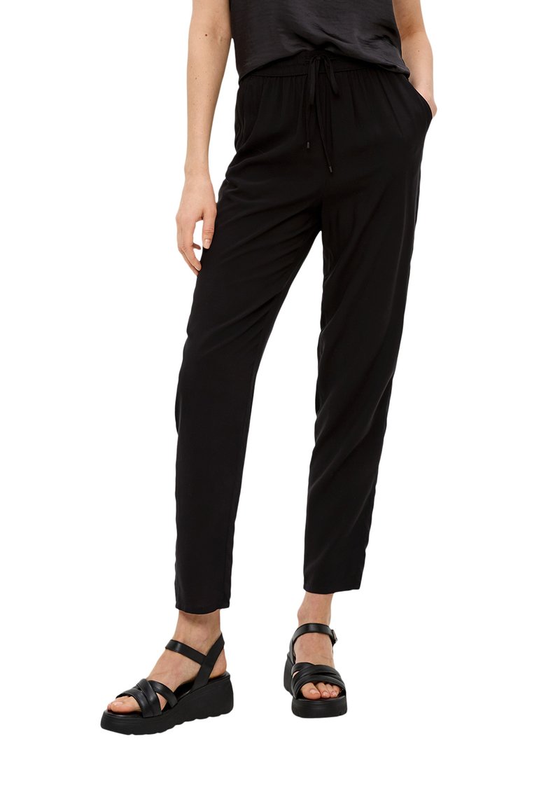 s.Oliver s.Oliver ANKLE-AUS REINER - Trousers - schwarz 2025