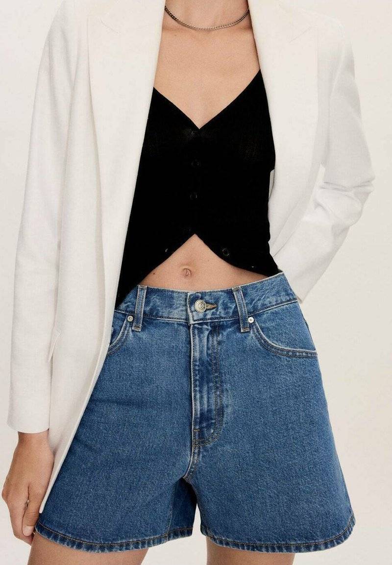 Mango Mango ZOE - Denim shorts - bleu moyen Hotsell