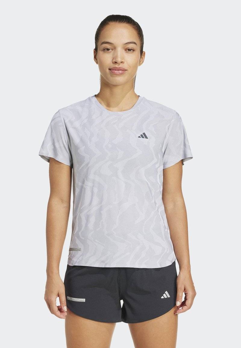 adidas Performance adidas Performance ULTIMATE HEAT.RDY ENGINEERED - Print T-shirt - halo silver Begrenztes Angebot