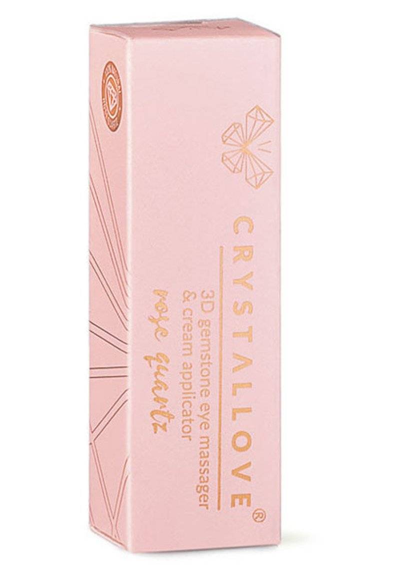 CRYSTALLOVE CRYSTALLOVE ROSE QUARTZ 3D EYE MASSAGER - Skincare tool - gold Exklusive Angebote