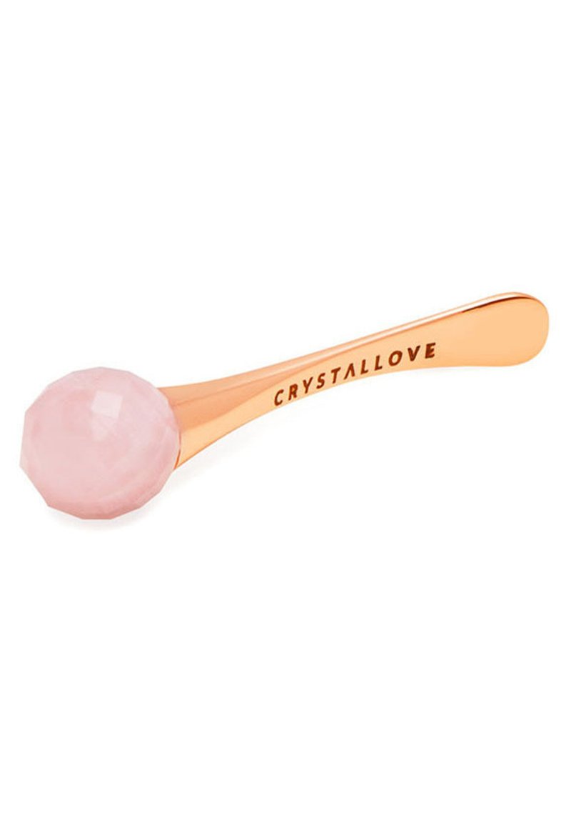 CRYSTALLOVE CRYSTALLOVE ROSE QUARTZ 3D EYE MASSAGER - Skincare tool - gold Exklusive Angebote