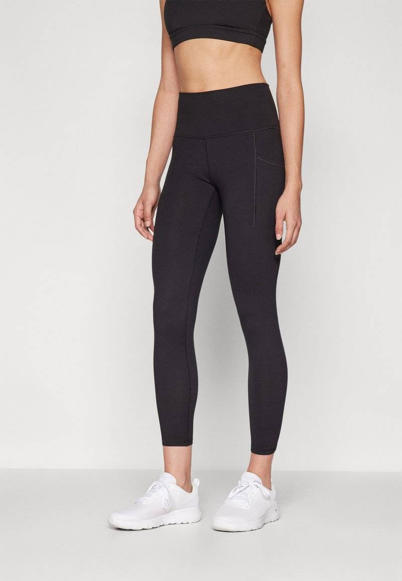 Champion Champion HIGH RISE 7/8 POCKET - Leggings - black Kostenloser Versand international