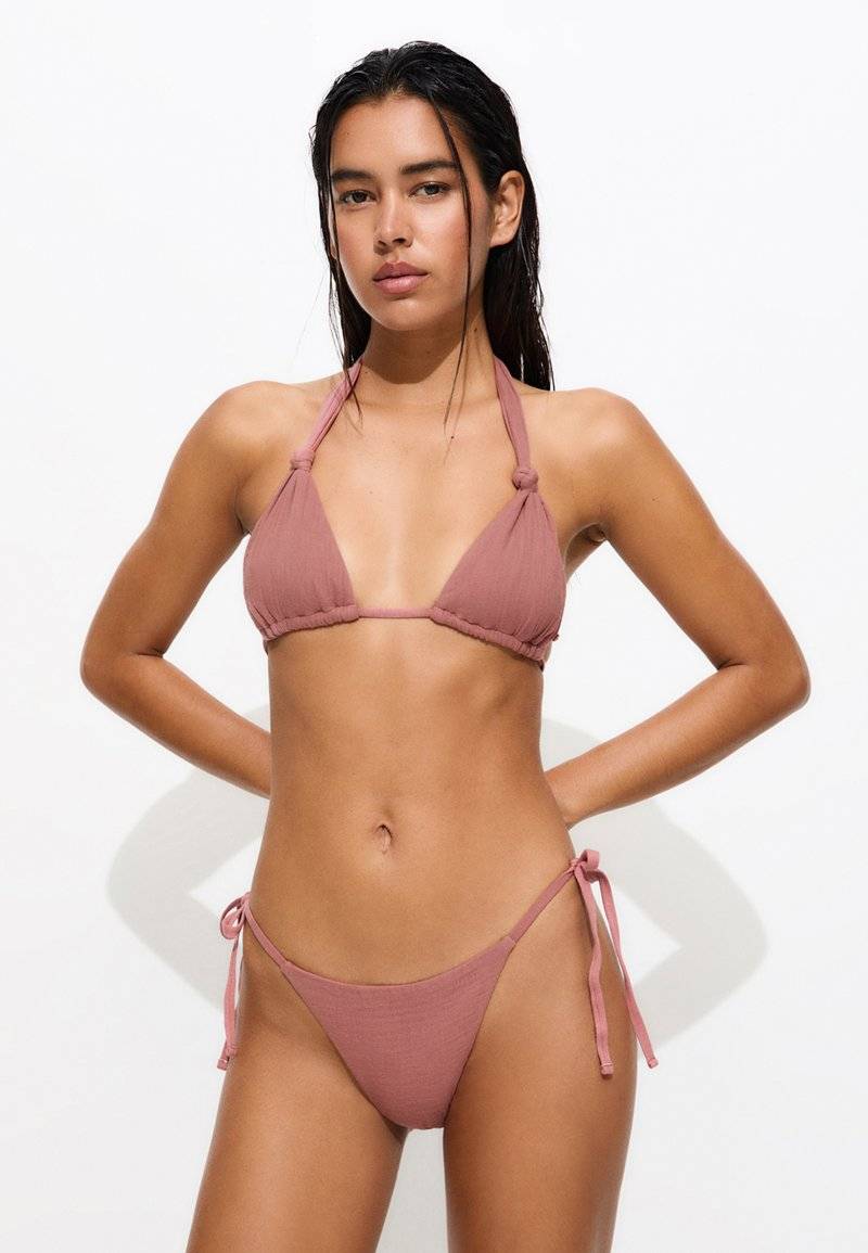 PULL&BEAR PULL&BEAR TEXTURED - Bikini bottoms - light pink Versandkostenfrei