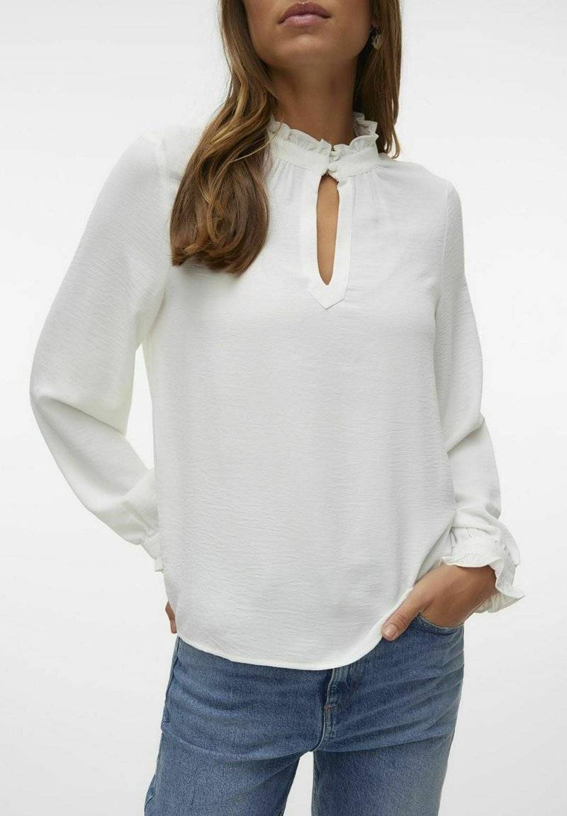 Vero Moda Vero Moda Blouse - snow white Großer Ausverkauf