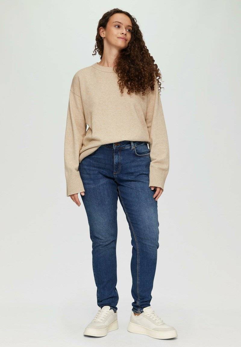 QS QS CURVY MID - Slim fit jeans - blau Preisnachlass