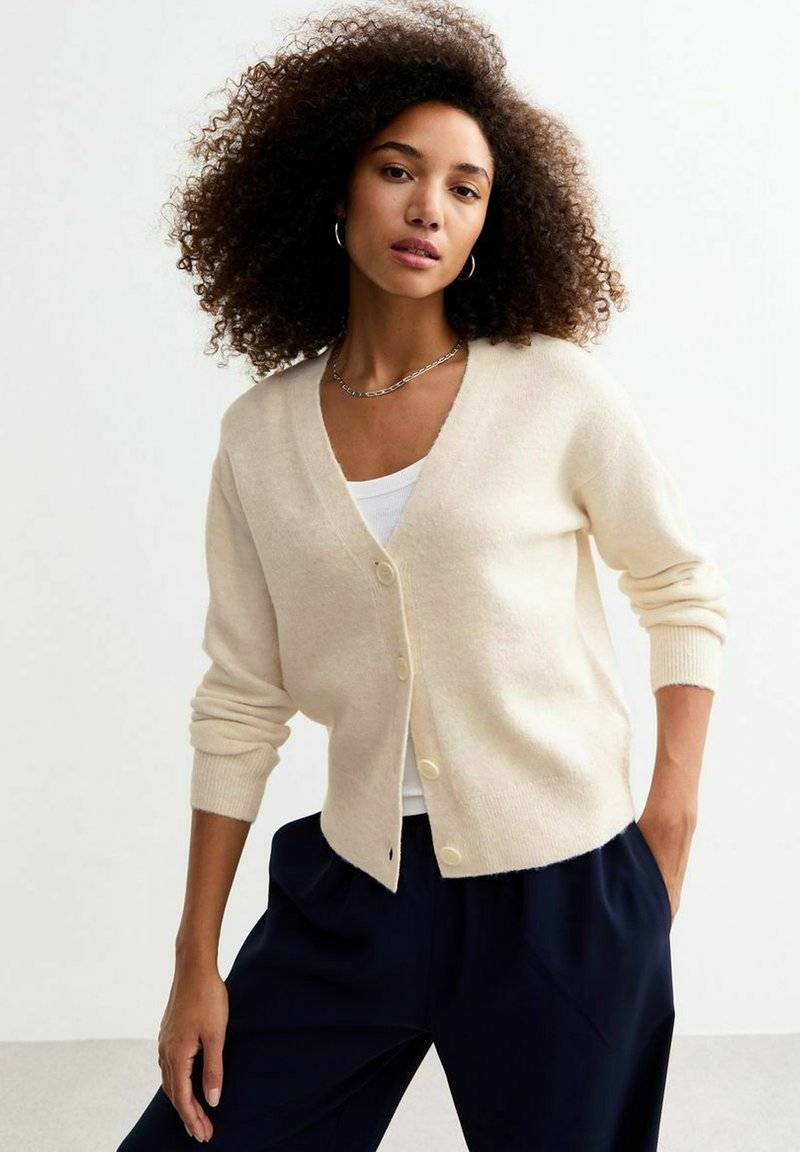 New Look New Look Cardigan - cream Saisonschlussverkauf