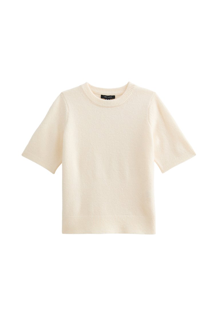 New Look New Look SHORT SLEEVE - Basic T-shirt - cream Black Friday