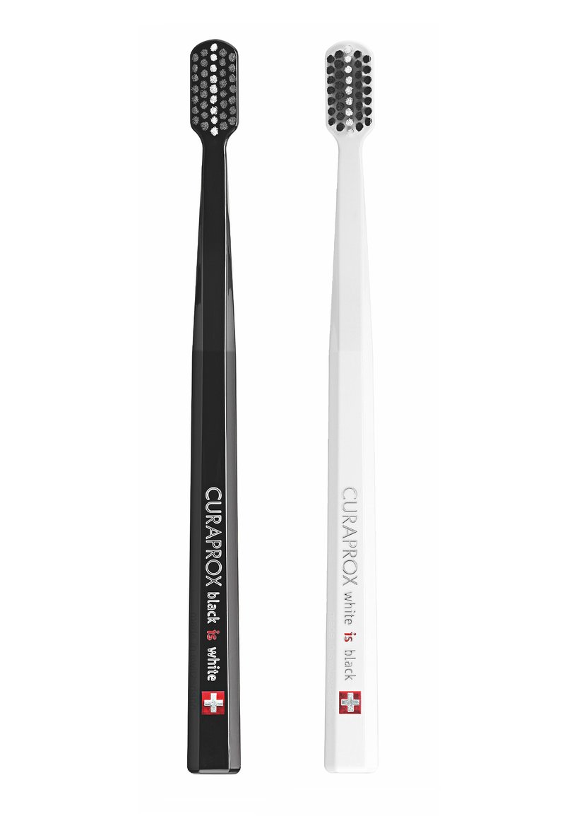 Curaprox Curaprox BLACK IS WHITE BLACK/WHITE DUO - Dental care tool - black Sonderangebote