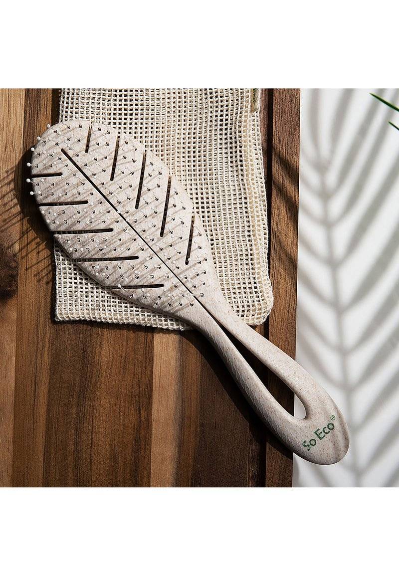 So Eco So Eco SO ECO BIODEGRADABLE DETANGLING LEAF BRUSH - Brush - stone Riesige Ersparnisse