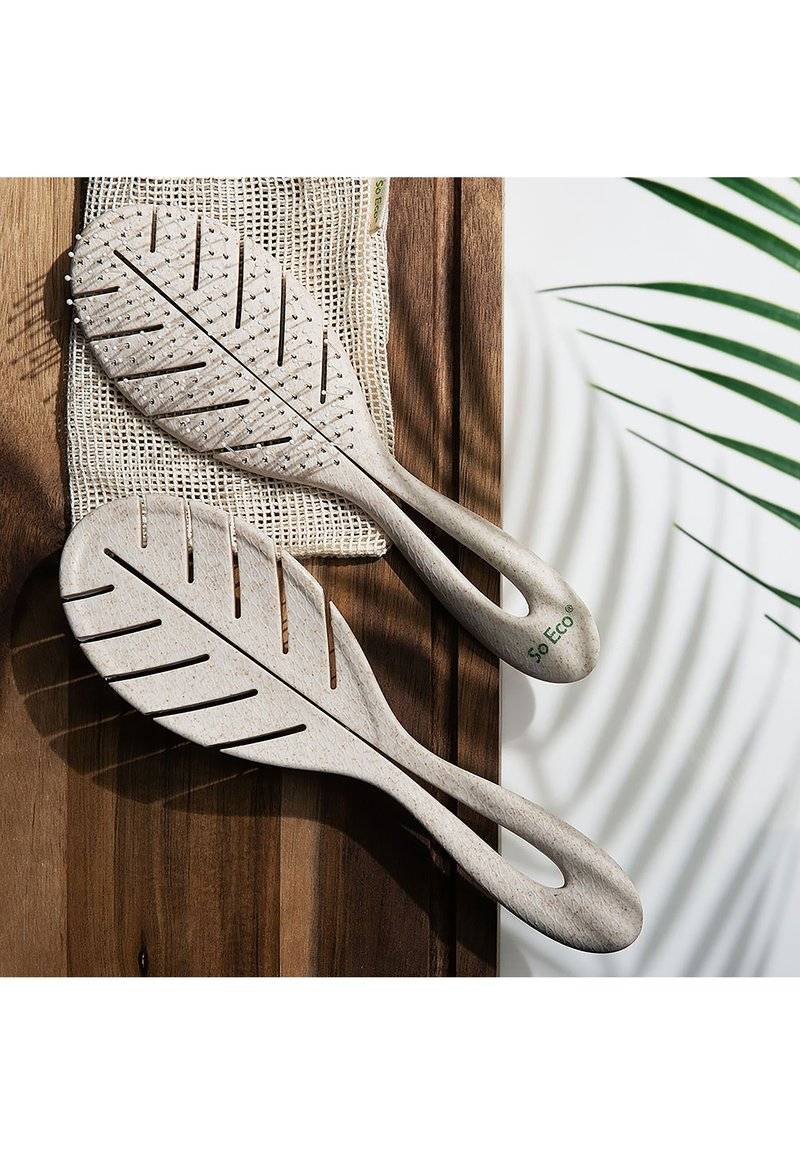 So Eco So Eco SO ECO BIODEGRADABLE DETANGLING LEAF BRUSH - Brush - stone Riesige Ersparnisse