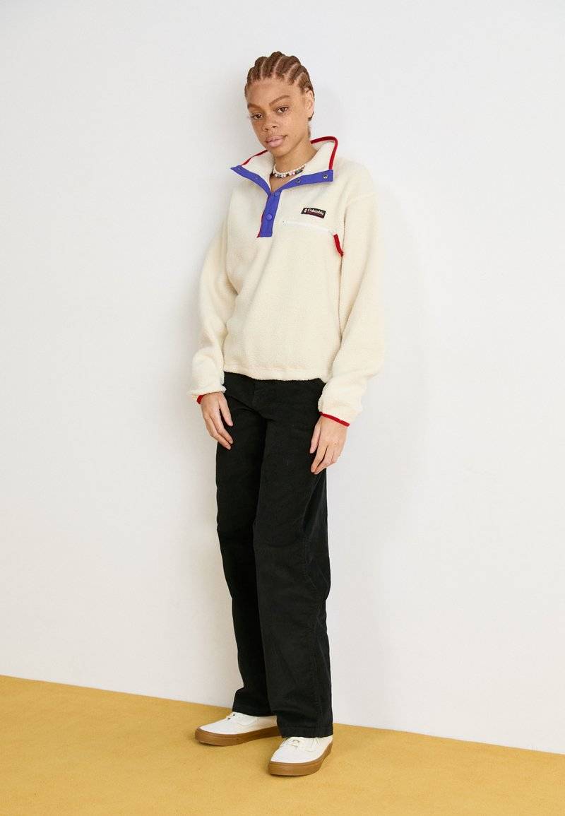 Columbia Columbia HELVETIA™ CROPPED HALF SNAP - Fleece jumper - chalk Online Outlet