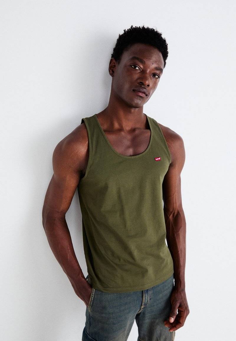 Levi's® Levi's® LSEHOUSEMARK TANK - Top - olive night
