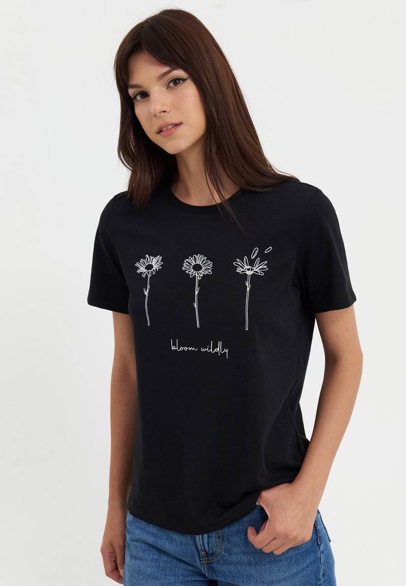 Even&Odd Even&Odd Print T-shirt - black