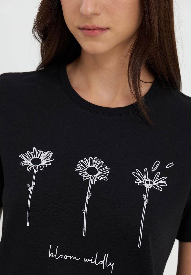 Even&Odd Even&Odd Print T-shirt - black Blitzangebot