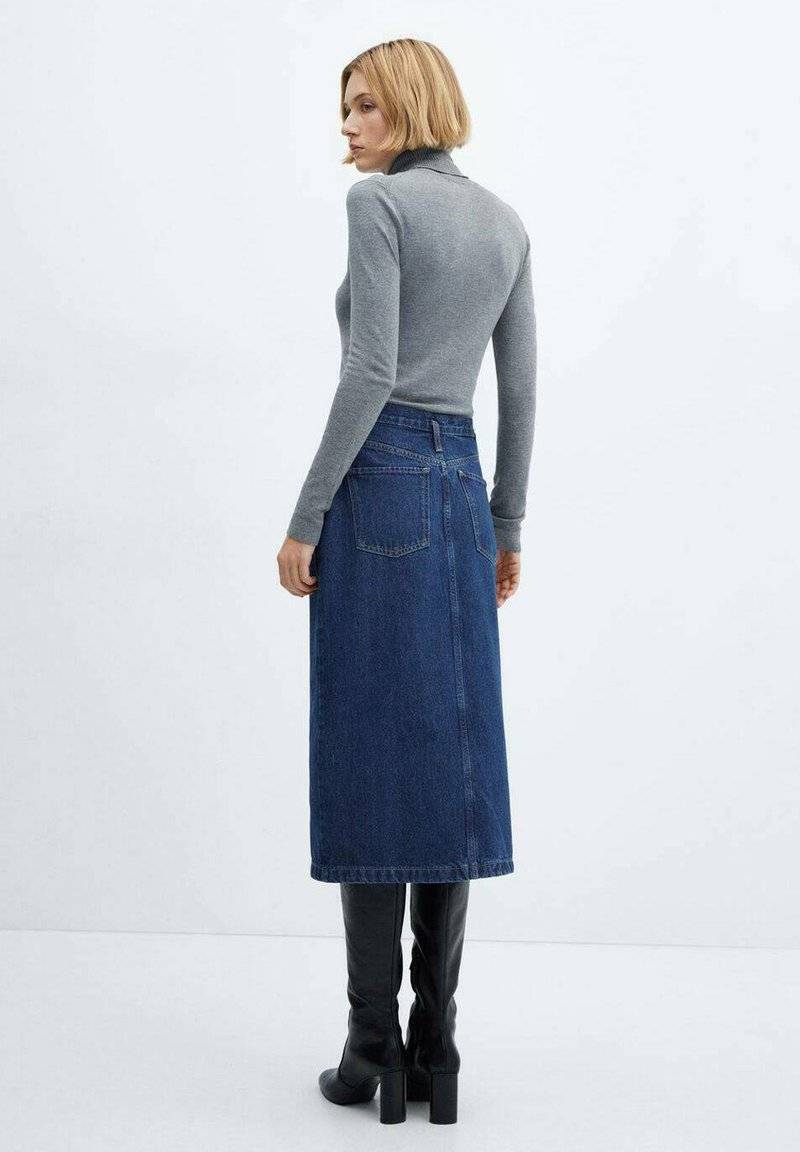 Mango Mango SOLEIL - Pencil skirt - blu scuro Tägliche Deals