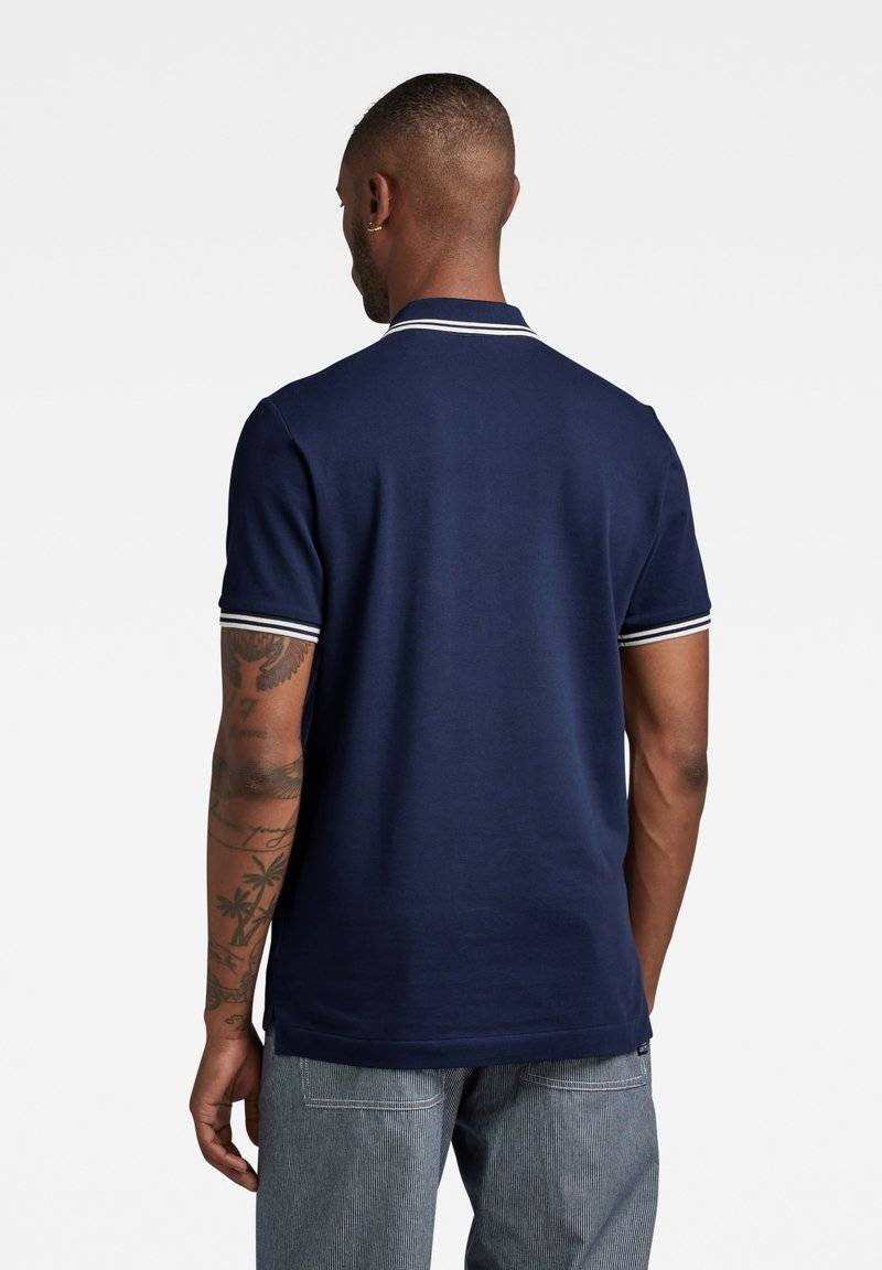 G-STAR G-STAR DUNDA SLIM STRIPE - Polo shirt - sartho blue Neuheiten
