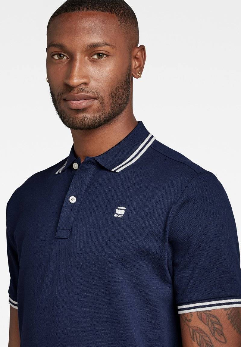 G-STAR G-STAR DUNDA SLIM STRIPE - Polo shirt - sartho blue Neuheiten