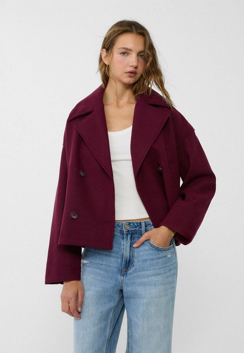 Stradivarius Stradivarius SOFT - Blazer - bordeaux