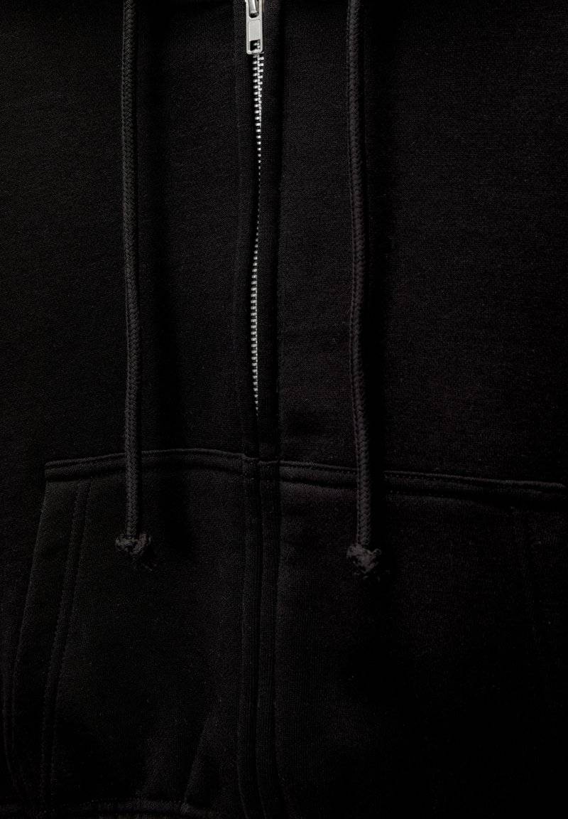 PULL&BEAR PULL&BEAR CROPPED - Zip-up sweatshirt - black Kauf eins, bekomm eins gratis