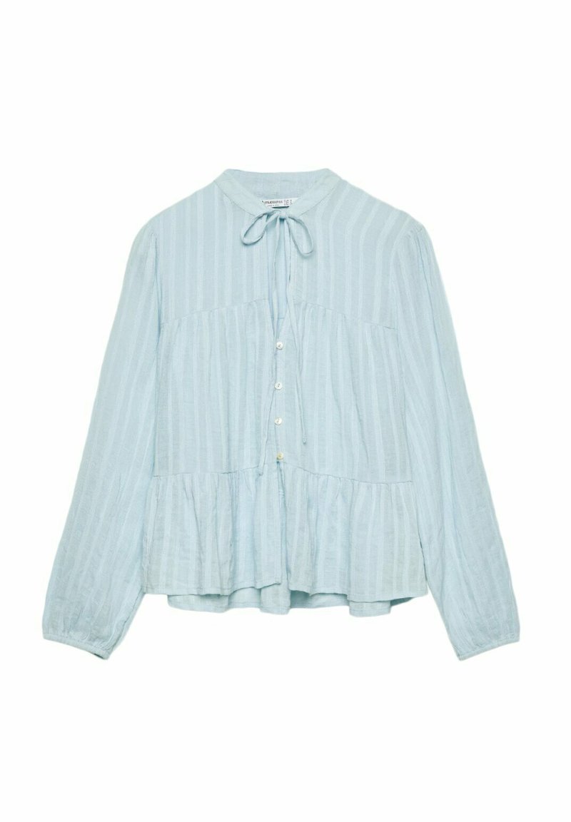 Stradivarius Stradivarius FLOWING BOHO - Blouse - light blue Bis zu 55% Rabatt