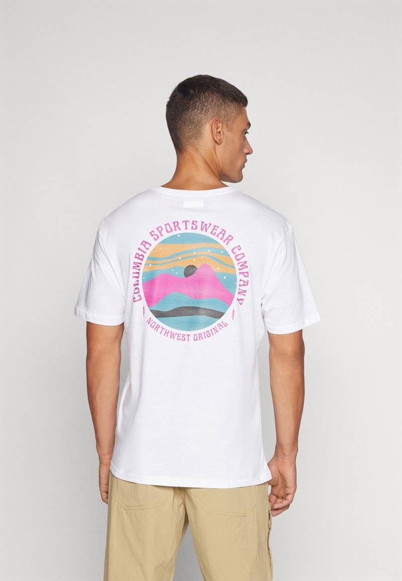 Columbia Columbia ROLLINGWOOD PARK GRAPHIC - Print T-shirt - white